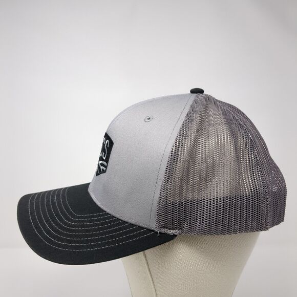 LCS Snapback 112 Trucker Hat Gray One Size Adjustable Mesh Back Richardson - Picture 3 of 10